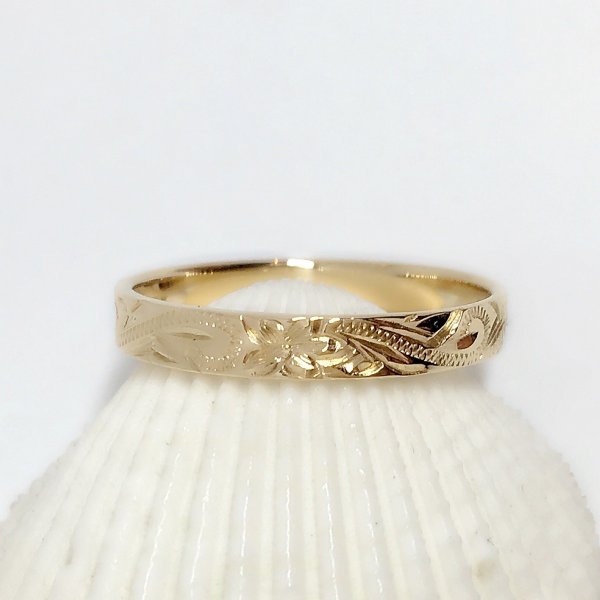 画像3: 14K gold Flat ring (3mm幅)