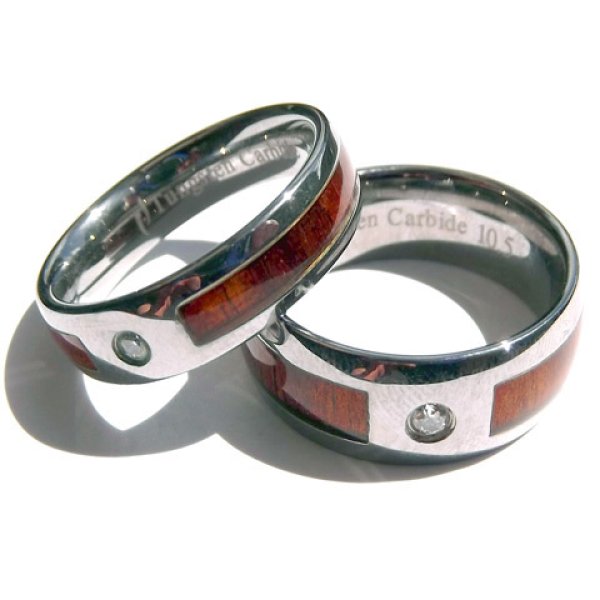 画像1: Koa &  Tungsten ring