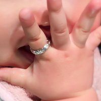 Silver baby ring 