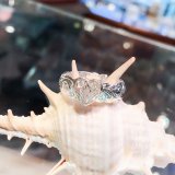 ハート silver hawaiian ring (cut out - 6mm)