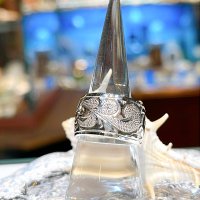 手彫り Barrel ring 12mm幅 