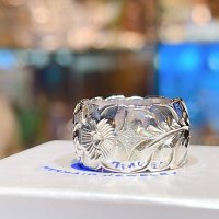 手彫り Cut out ring 12mm幅   