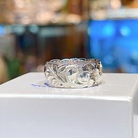 手彫り Cut out ring 8mm幅   