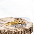 波＆マイレ Mix cut ring  4mm幅
