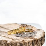 波＆マイレ Mix cut ring  4mm幅