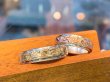 画像1: 14k gold Flat 4mm & silver 6mm ring  (1)