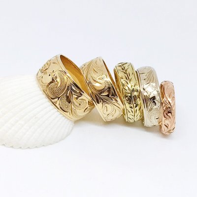 画像3: 14k gold Barrel 6mm ring 