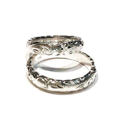 画像1: silver hawaiian ring (cut out - 4mm)