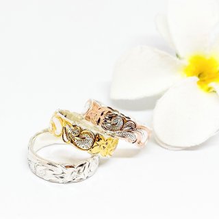 マーメイドテール + 選べる石 リング ハワイ BellaAnela #587 Hawaiian Ring 〜ハワイアンリング〜 - マーメイドジュエリー